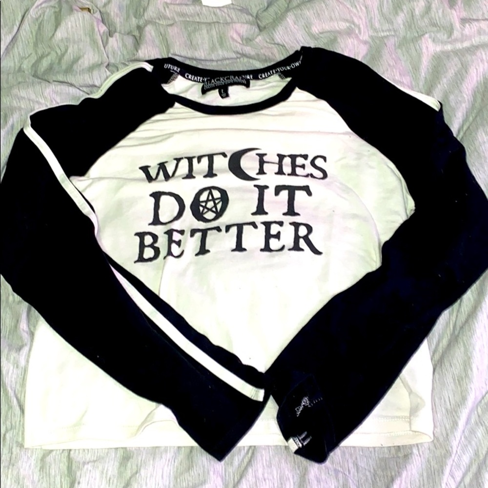 Black and white crop top